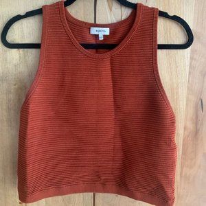 Aritzia Babaton Rib Knit Sleeveless Top Size Small